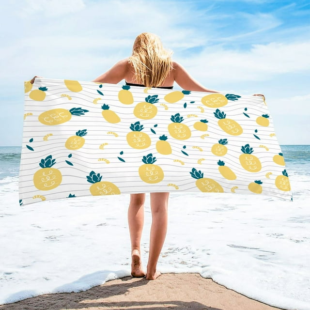 Dvkptbk Beach Towels Beach Summer Oversized Microfiber Beach Towel Bath Towels Multicolor Super Lightweight Colorful Sandproof Beach Blanket for Travel Swimming Pool