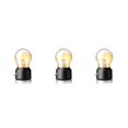 thumbnail image 4 of Luz nocturna decorativa de vidrio ABS recargable por USB 500mAh Negro Matsuzay, 4 of 6
