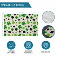 thumbnail image 6 of St Patricks Day Placemats Set of 8, Farmhouse Country Green Black Shamrock Placemats for Dining Table, Place Mats for Kitchen Tabletop, Waterproof Wipeable Dining Table Mats Set, 6 of 9