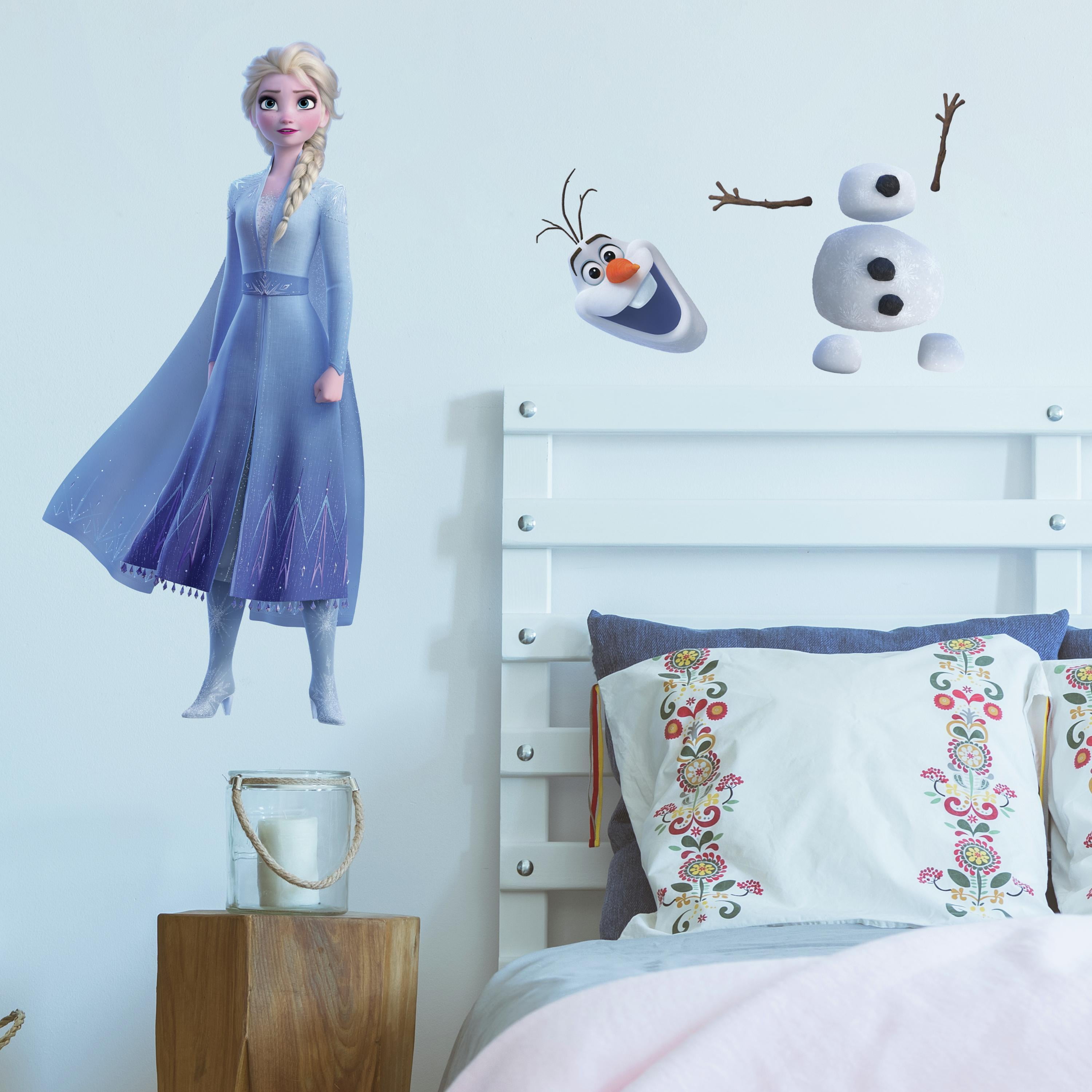 anna Disney Frozen 2 Olaf elsa Window Gel Sticker Cling Decoration 3 pack set 