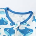thumbnail image 5 of Lovzfmll Bamboo Viscose Short Sleeve Jumpsuit for Toddlers, Printed Snap Crotch Romper with Cropped Leg for Little Boys & Girls, Summer Outfits for 0-3 Months, 5 of 8