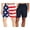 Navy/USA Flag, variant on Kanu Surf Men's Swim Trunks - 2 Pack UPF 50+ Quick Dry Havana Bathing Suit, 7" Inseam (S-XXL)