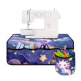 thumbnail image 2 of ZIATUBLE Axolotl Sewing Machine Mat to Reduce Noise Galaxy Sewing Machine Pad for Table with Extra Removable Storage Pockets Lightweight Sewing Machine Mat Reduce Vibration, 2 of 5