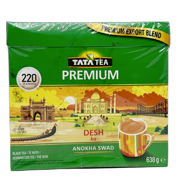 Tata Tea Bags-220 Ct is a flagship black tea blend from Tata Consumer Products, celebrated as "Desh Ki Chai" (The Nation's Tea) for its authentic Indian flavor profile.