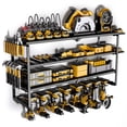 thumbnail image 1 of Organizador de herramientas eléctricas Spampur, metal resistente, 4 estantes, 8 ranuras, 1 of 9
