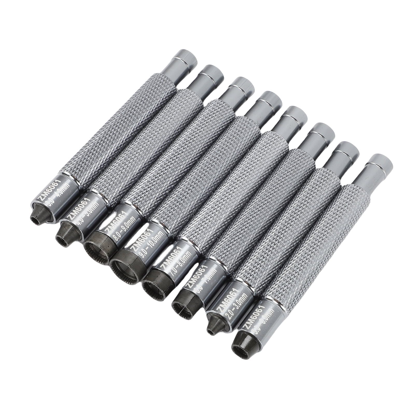 BIMZUC 8 Pcs Watch Crown Winder Set 2-10mm Aluminum Alloy Ergonomic Repair Tool (6.69 inches / 17.00 cm)