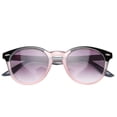 thumbnail image 4 of Gafas de lectura unisex elegantes con montura redonda, lentes transparentes de +2,50 y borde rosa transparente, 4 of 8