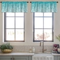 thumbnail image 3 of LALILO Kitchen Curtain Valance Shining Blue Water Water Ocean Rod Pocket Window Curtain 52"x 18" Set of 2, 3 of 5
