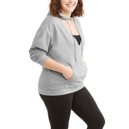 Poof Junior's Plus Long Sleeve Deep V Cu