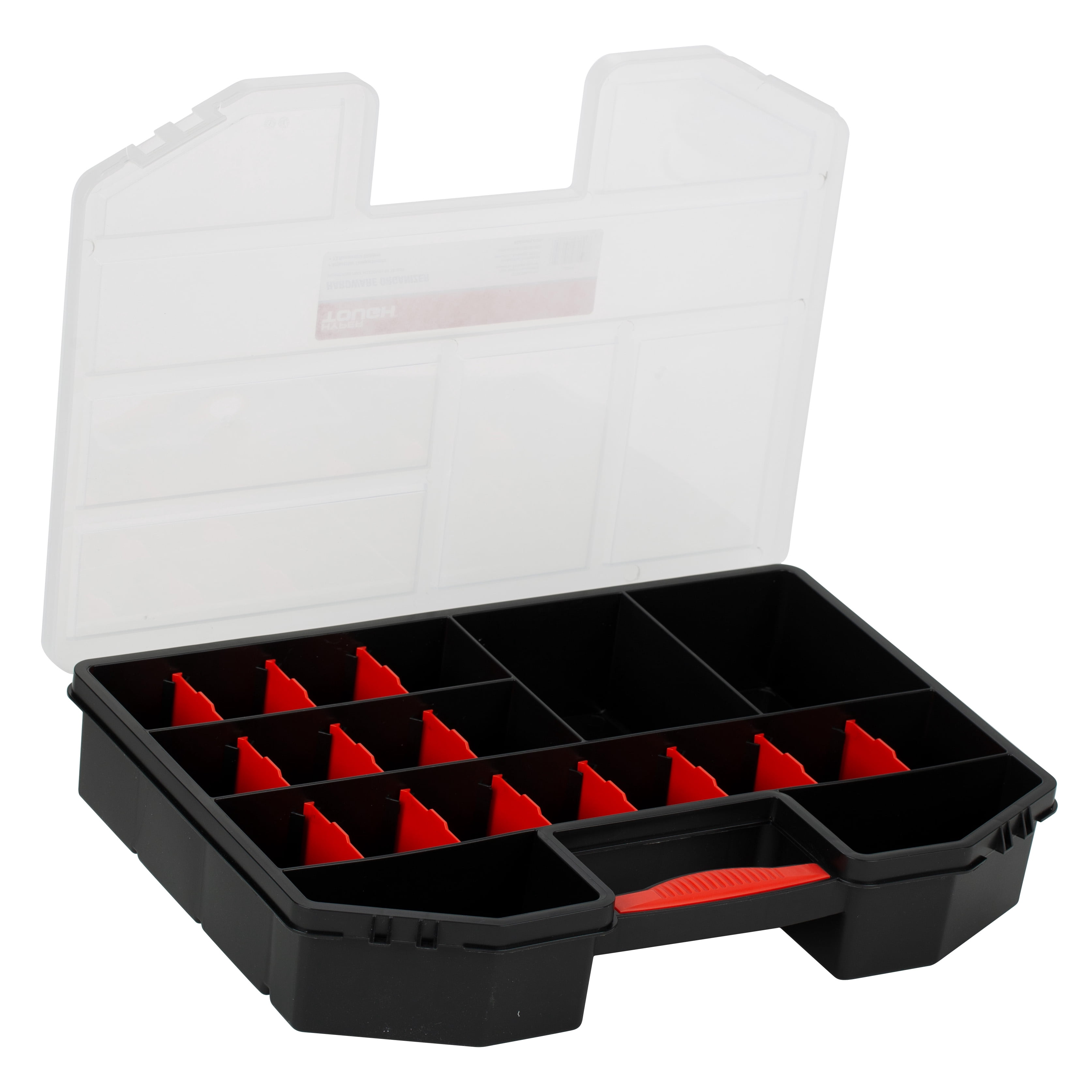 Hyper Tough Small Parts Organizer Case, Fastener Storage, Black