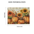 thumbnail image 3 of Autua Pumpkins Sunflowers Harvest Wall Art Halloween Canvas Living Room Bedroom Home Office Wall Decor 20x16in, 3 of 6
