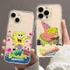 thumbnail image 2 of Funda de teléfono de dibujos animados Bob Esponja para iPhone 11 12 Mini 13 14 Pro XS Max X 8 7 6s Plus 5 SE XR carcasa transparente Fivean unisex, 2 of 2