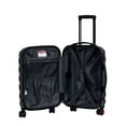 Rockland Luggage Quilt 3Piece Hardside Polycarbonate Luggage Set F238