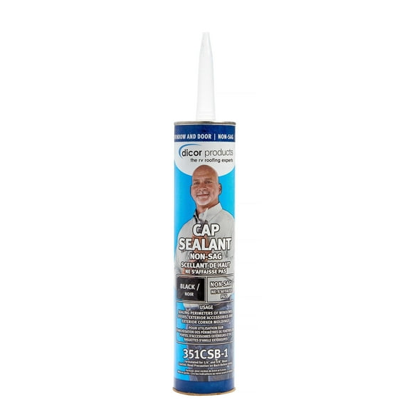 Dicor 351Csb-1 Black Cap Sealant 10 Oz Tube