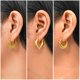 thumbnail image 2 of JeenMata Conjunto Elegante de 3 Aros Múltiples para Mujer, Chapado en Oro Amarillo, 2 of 5