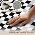 thumbnail image 6 of ODIKA 8'x10' Washable Area Rug Entryway Interlocking Geometric Banded Monochrome Bathroom Front for King Size Bedroom Under Bed, Master Suite, Non-Shedding, Easy Care, 6 of 7