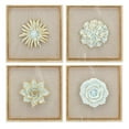 thumbnail image 1 of Imax A0413905 Nadia Porcelain Flower & Acrylic Wall Decor, Gray - Assorted 4, 1 of 1