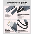 thumbnail image 6 of Lightning to USB Adapter(2in1)for iPhone 14 13 Pro for iPad Adaptor Dual Port OTG 3.0 Charger Dongle for Apple MFi Certified Camera Memory Stick Card Reader Transfer Photo Mouse, 6 of 7