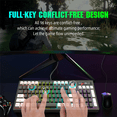 thumbnail image 2 of Wireless 2.4G RGB Backlit Gaming Combo: 96-Key Membrane Keyboard with 2000mAh Battery & 7-Key Mouse, 10M Range, 3-Speed DPI, Auto-Sleep, Multimedia Hotkeys, Black/White, 2 of 7