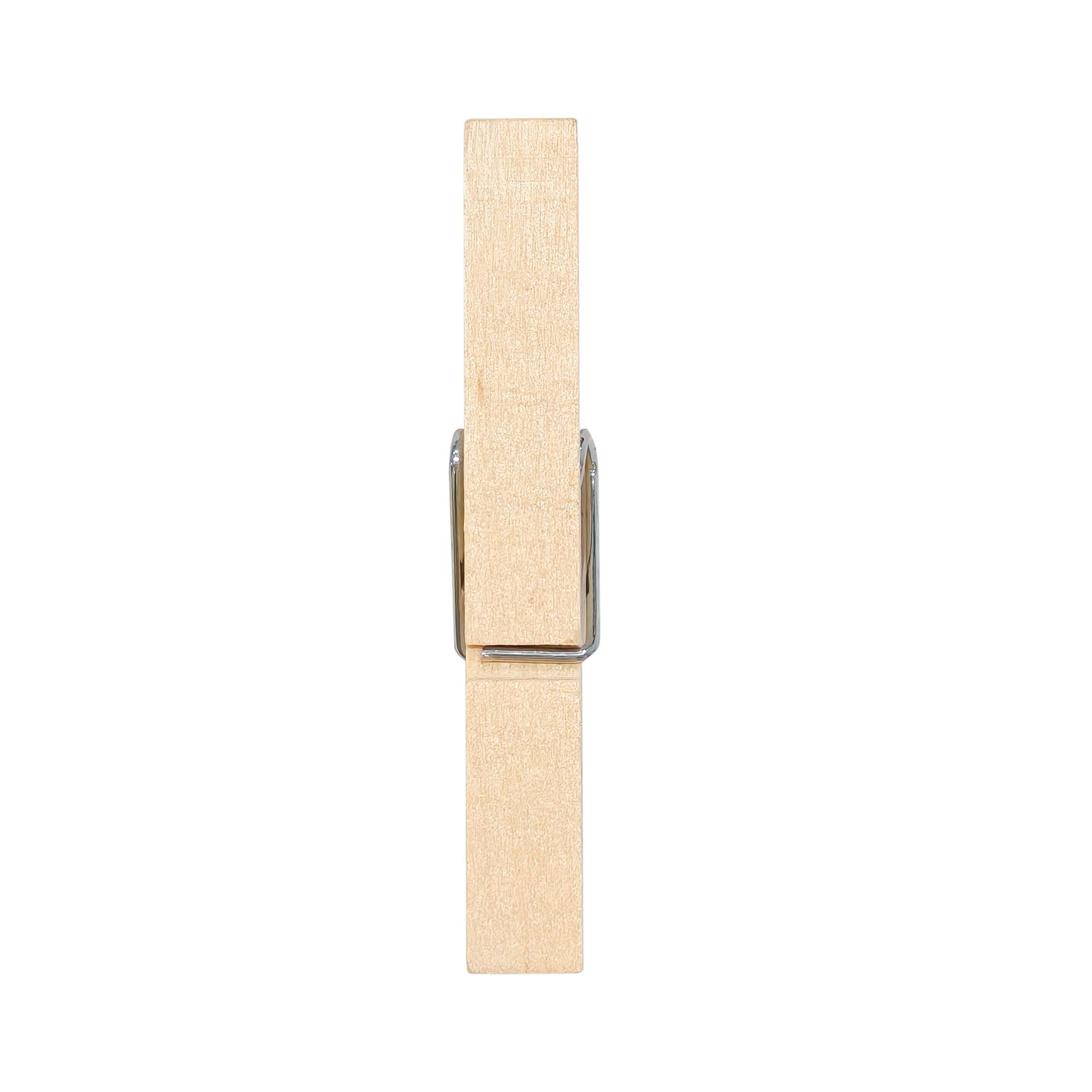 Mainstays Wooden Moisture‑Resistant Clothespins, Natural Wood, 100‑Count