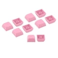 thumbnail image 1 of funtasica 10 Pieces Keycaps Thick PBT Replacement Gaming Keyboard for Cherry Mechanical Pink, 1 of 9