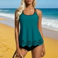 thumbnail image 6 of Ounisa Womens Bathing Suits Swimsuits Tankini Sets for Two Piece Blouson Tank Top with Boyshorts, 6 of 9