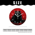 thumbnail image 2 of 10 Inch Wall Clock Battery Operated Silent Clock Decorative for Office, Kitchen, Outdoor, Living Room，Bear Buffalo Plaids Cute, 2 of 4