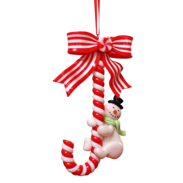Pretty Comy 1PC Christmas Candy Cane Hanging Ornaments Candy Canes Clay