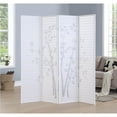 thumbnail image 3 of Roundhill Furniture Bamboo Print 4-Panel Framed Room Screen/Divider Black, 3 of 5