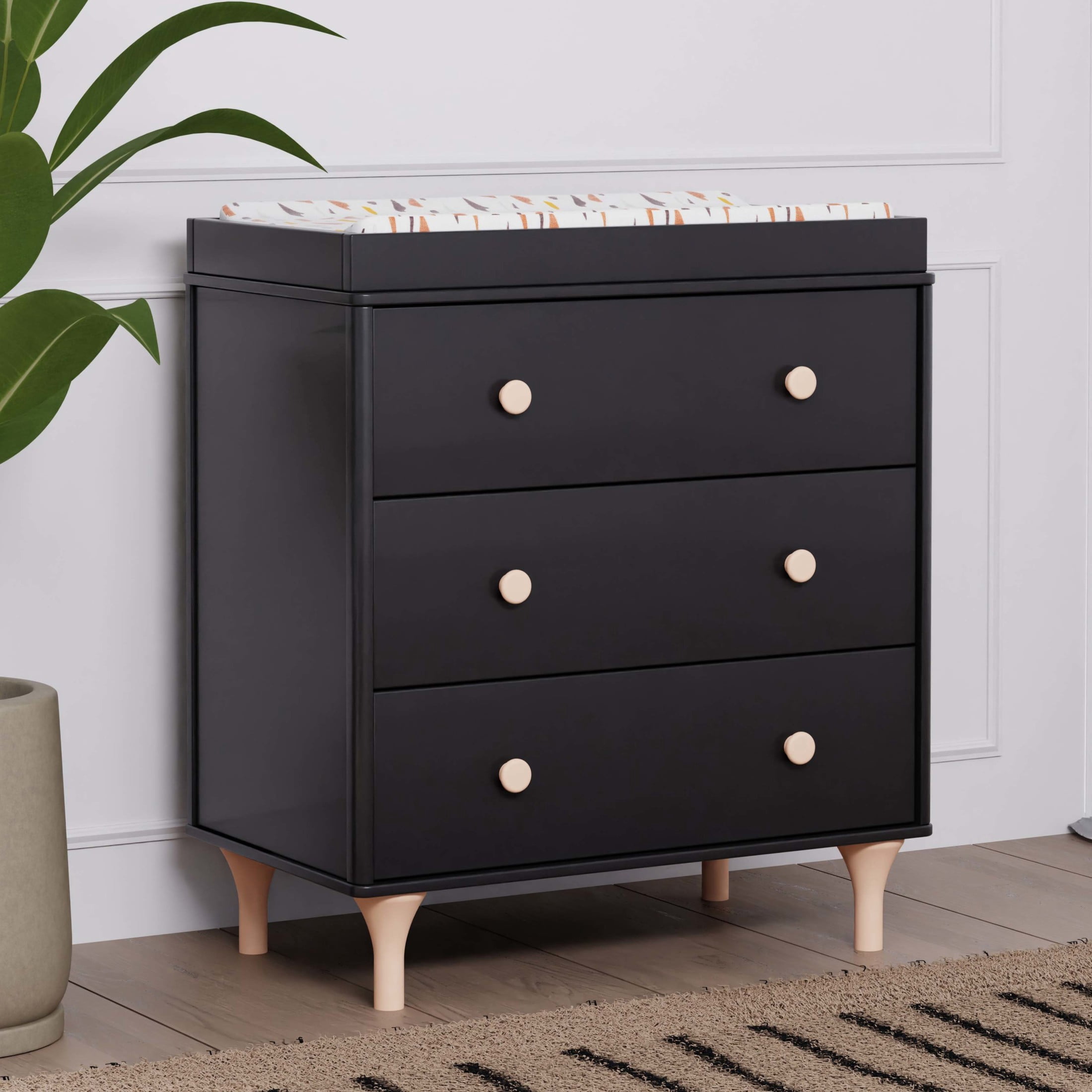 Babyletto Lolly 3-Drawer Compact Changer Dresser with Removable Changing Tray (34")