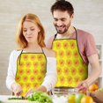 thumbnail image 5 of Yellow Sunflower Flower Pattern Apron-Garden Aprons for Women with Pockets-Cotton Linen Waterproof Kitchen Cooking Gardening Aprons Adjustable for Kitchen,Cooking,BBQ and Salon 33x27 Inch, 5 of 7