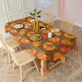 thumbnail image 5 of Fall Pumpkin Rectangle Tablecloth 60"x102",Waterproof Polyester Rectangle Table Cloth, Wipeable Spillproof Polyester Tablecloth for Dining, Camping, Indoor and Outdoor, 5 of 6