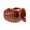 thumbnail image 4 of Olla de arcilla con agua circulante, jarrón hidropónico, cerámica, decoración de cascada, fuente de agua, tarro para fuente de agua de escritorio al Rojo, 4 of 8