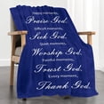 thumbnail image 1 of LHSHID Religious Gifts Healing Blanket Flannel Soft and Comfortable Anti static Bed Sofa Blanket 50x60in, 1 of 6