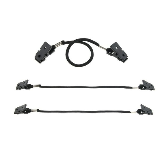 Cap Clips and Hat Chin Strap - Set of 3 Cord Retainers with Clips for Golfing, Fishing, Boating, Sailing, and Other Sports