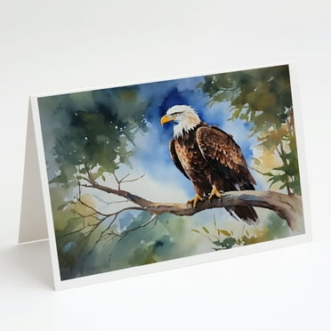 Eagle Greeting Cards Pack of 8 7 in x 5 in