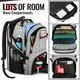 thumbnail image 2 of Mochila de viaje YOREPEK extra grande de 50 litros con portátil USB de 17 pulgadas, 2 of 9