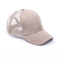 thumbnail image 4 of Minnieouse Gorra de béisbol con cola de caballo para mujer y niña, gorros de malla para camionero, sombrero de verano a la moda de alta calidad, Sombreros Caqui, 4 of 6
