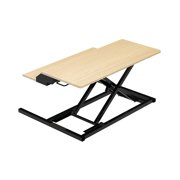 Two-Tier Pneumatic Standing Desk Converter - White Oak
