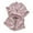 Pink#9527, variant on BOOMNY Women's Pajama Set 2 Peice Pajamas for Women Set Casual Graphic Short Sleeve Buttons Pjs Tops Shorts Sleepwear Outfit Cozy Soft Homewear Loungewear