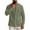 Army Green-01, variant on Rvwovn Men's Casual Linen-Like Shirts Long Sleeve Button Down Band Collar Tops for Summer and Beach Wear