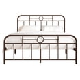 thumbnail image 5 of Castle Place Vintage Full Size Metal Platform Bed, Brown, 5 of 6