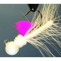 Aerojig Hackle Jig Size: 1/4 oz, Color: Pearl White Cerise