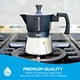 thumbnail image 5 of Cafetera para café espresso GROSCHE Milano Moka, 3 tazas, negra, 5 of 8