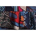 thumbnail image 6 of Men's Casual Button Down Linen Shirts - Short Sleeve, Stand Collar, Floral Pattern, 6 of 7