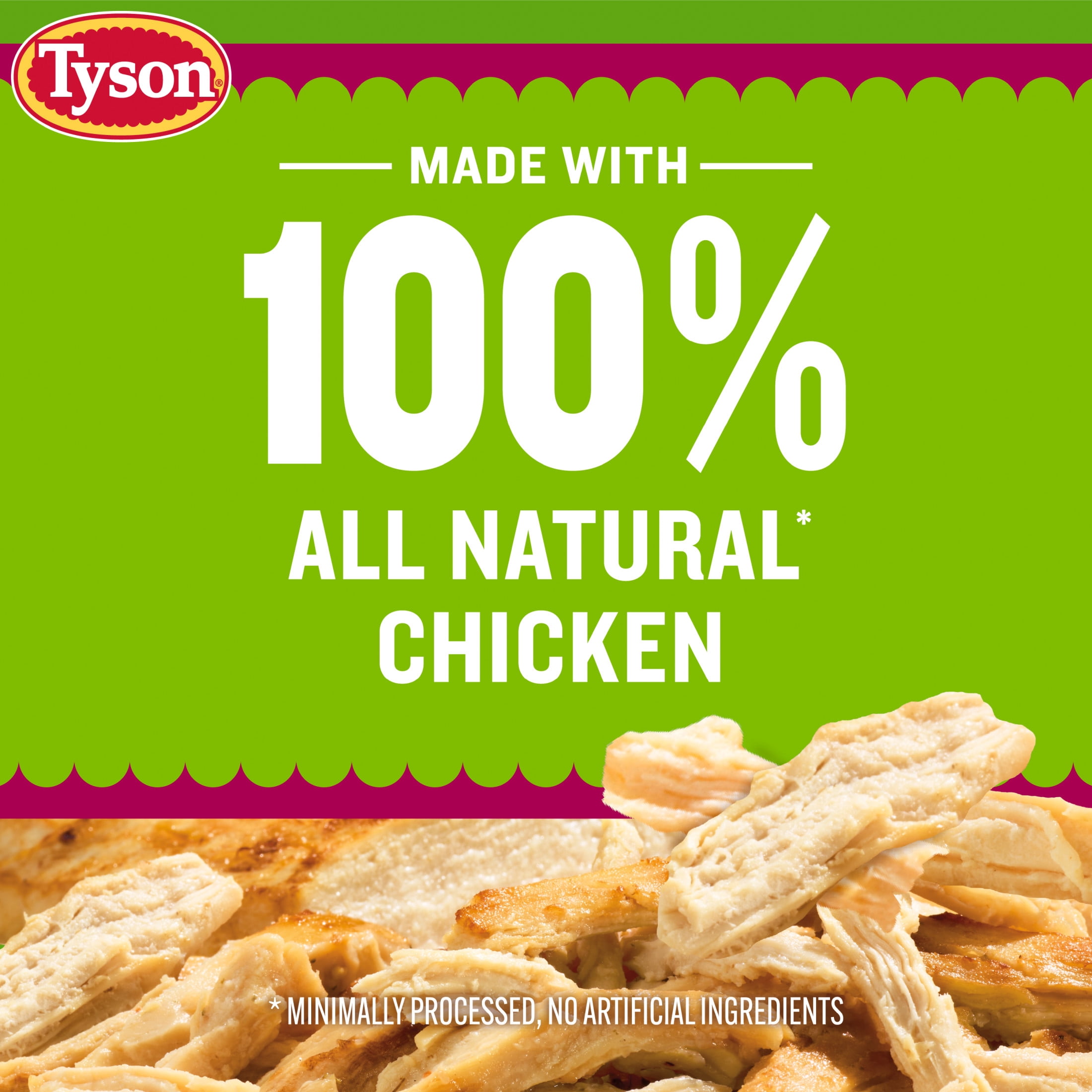 Tyson Frozen Oven Roasted Pulled Chicken Breast, 20 oz (Frozen, Fully Cooked)