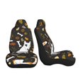 thumbnail image 3 of Rocae Bones And Leaves Print Seat Covers for Cars Trucks and SUVs,Easy to Install Cover Set-1, 3 of 9