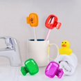 thumbnail image 4 of 4 Pcs Toothbrush Covers Caps, Toothbrush Protector Toothbrush Coverings Clips Portable Plastic Toothbrush Head Case, 4 of 5