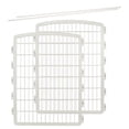 thumbnail image 1 of IRIS USA 86 cm (34 in) Exercise 2-Panel Add-On Pet Playpen with Door, White, 1 of 5