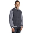 thumbnail image 4 of Sport-Tek ST270 Fleece Letterman Jacket, Mens Varsity Jackets, 4 of 6